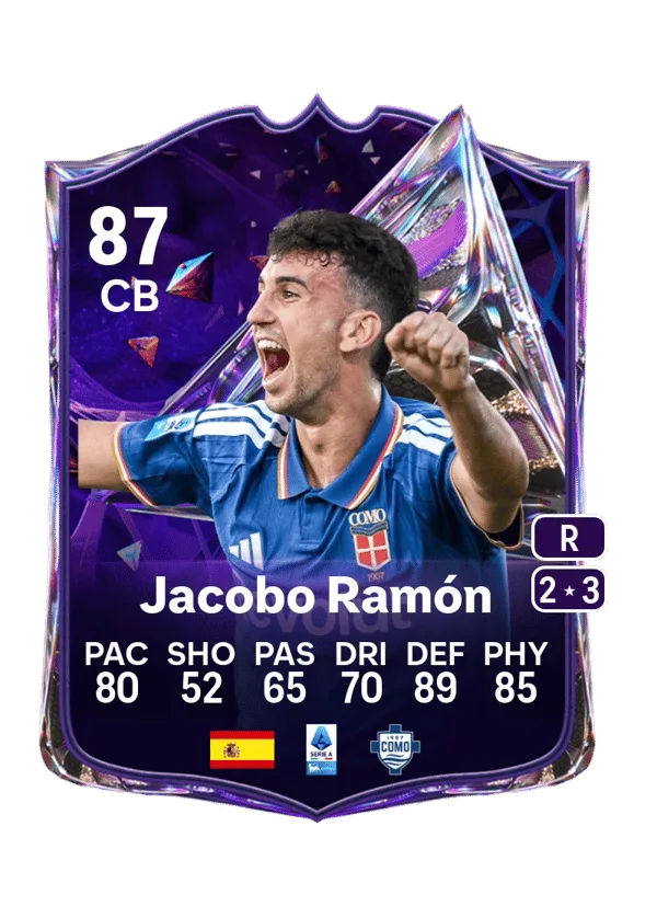 Jacobo Ramón (Future Stars, OVR 87, CB) - PS4, PS5, XSX, XSS, XOne