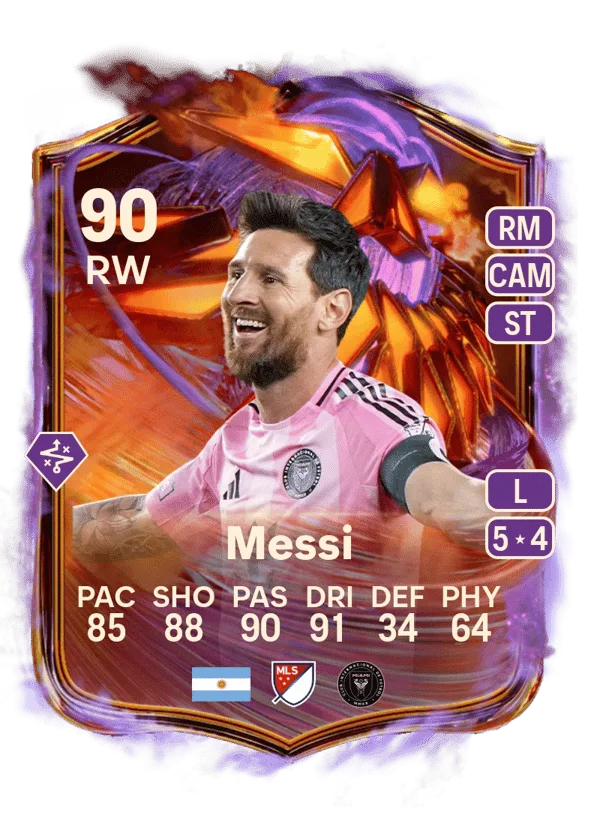 Lionel Messi (Ultimate Scream, OVR 90, RW) - PC