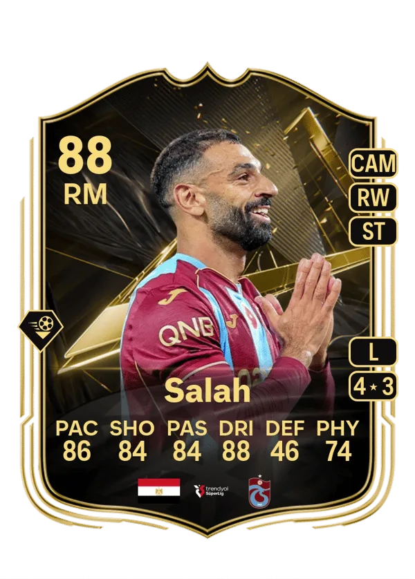 Mohamed Salah (Team of the Week, OVR 88, RM) - PC