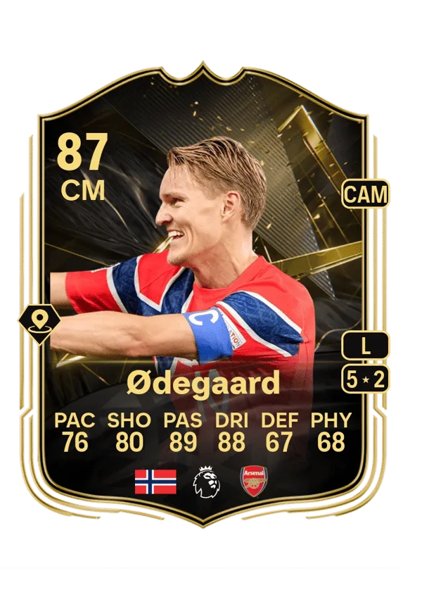 Martin Ødegaard (Team of the Week, OVR 87, CM) - PC