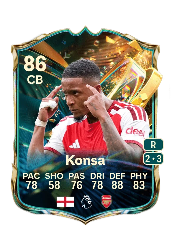 Ezri Konsa (Destined for Glory, OVR 86, CB) - PC