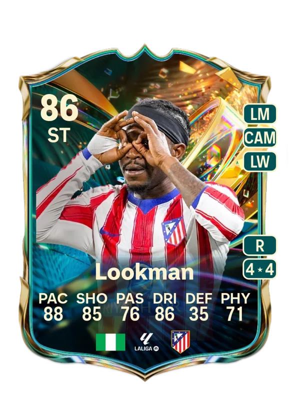 Ademola Lookman (Destined for Glory, OVR 86, ST) - PC