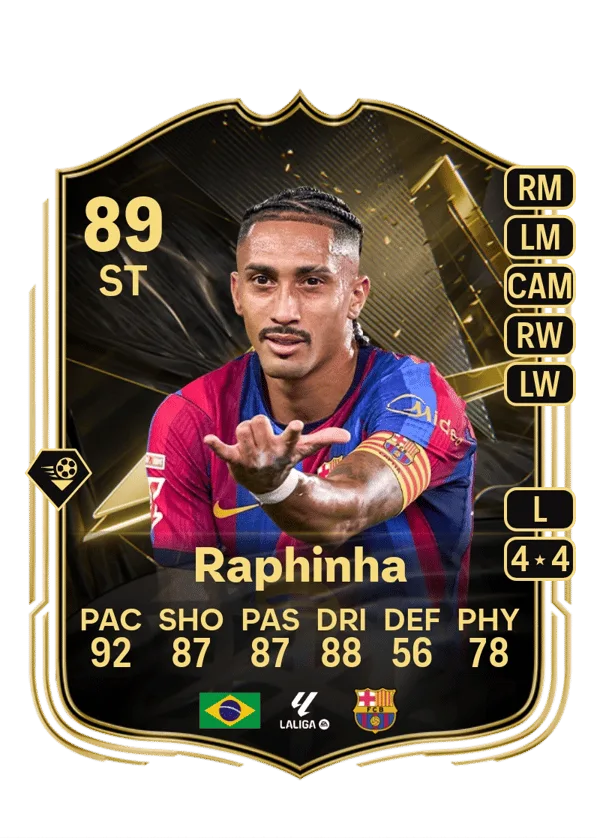 Raphinha (Team of the Week, OVR 89, ST) - PC