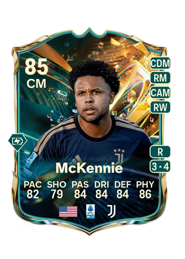 Weston McKennie (Destined for Glory, OVR 85, CM) - PC