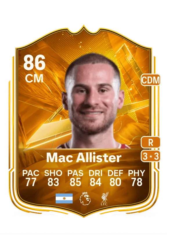 Alexis Mac Allister (Star Performer, OVR 86, CM) - PC