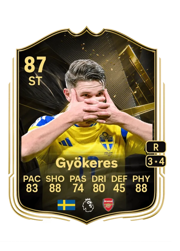 Viktor Gyökeres (Team of the Week, OVR 87, ST) - PC