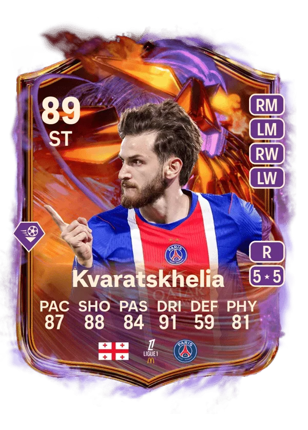 Khvicha Kvaratskhelia (Ultimate Scream, OVR 89, ST) - PC