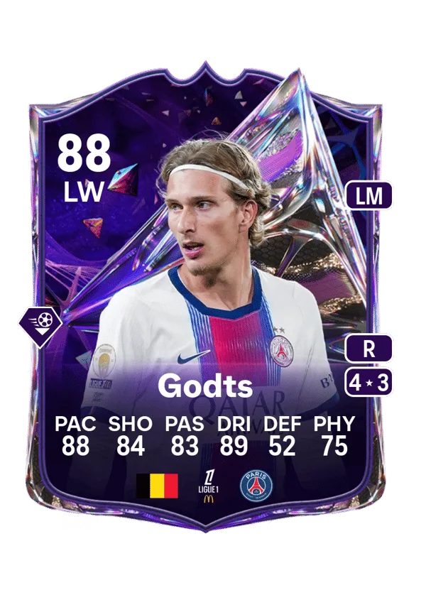 Mika Godts (Future Stars, OVR 88, LW) - PC