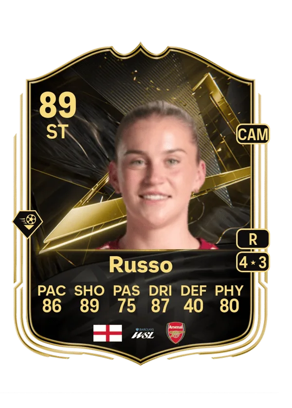 Alessia Russo (Team of the Week, OVR 89, ST) - PC