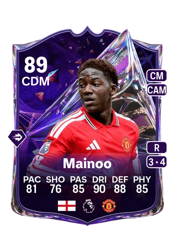Kobbie Mainoo (Future Stars, OVR 89, CDM) - PC