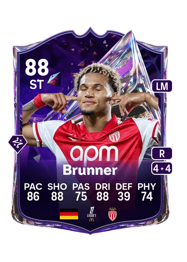 Paris Brunner (Future Stars, OVR 88, ST) - PS4, PS5, XSX, XSS, XOne