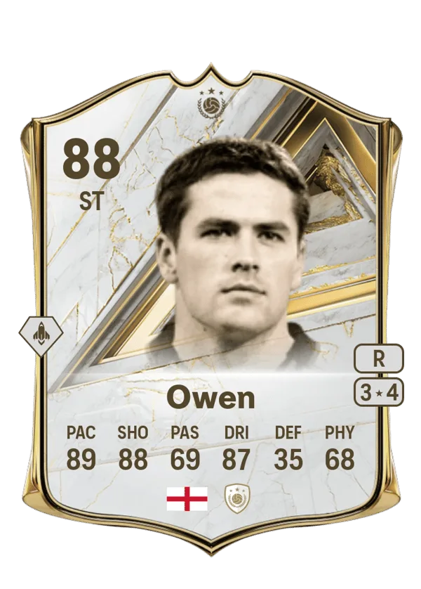 Michael Owen (Base Icon, OVR 88, ST) - PS4, PS5, XSX, XSS, XOne