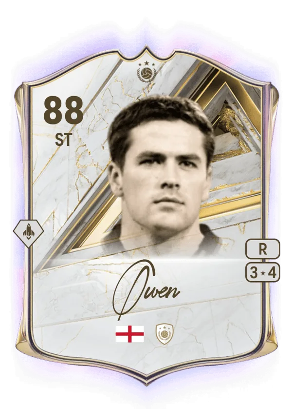 Michael Owen (Base Icon, OVR 88, ST) - PS4, PS5, XSX, XSS, XOne