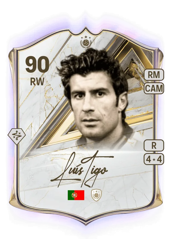 Luís Figo (Base Icon, OVR 90, RW) - PS4, PS5, XSX, XSS, XOne