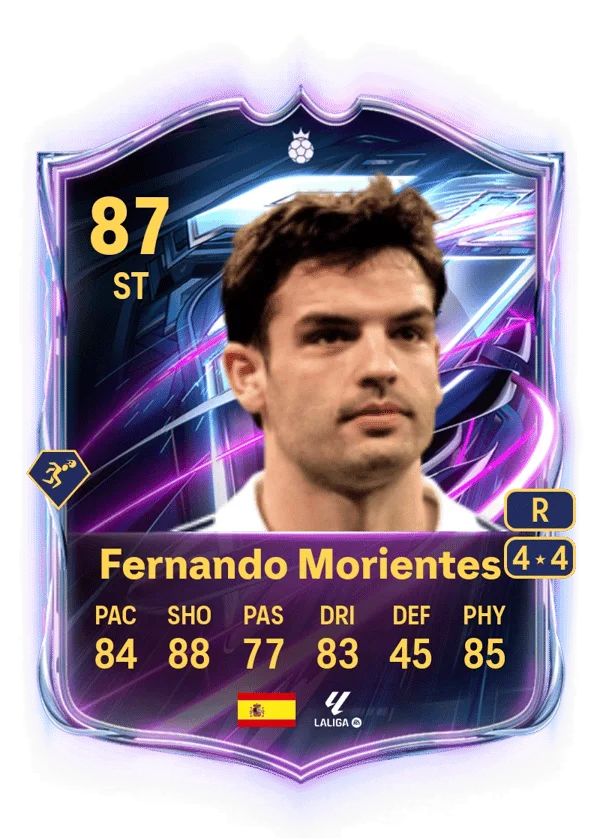 Fernando Morientes (Base Hero, OVR 87, ST) - PS4, PS5, XSX, XSS, XOne