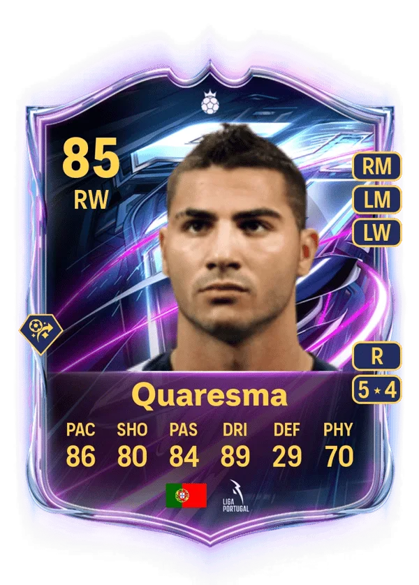 Quaresma (Base Hero, OVR 85, RW) - PS4, PS5, XSX, XSS, XOne