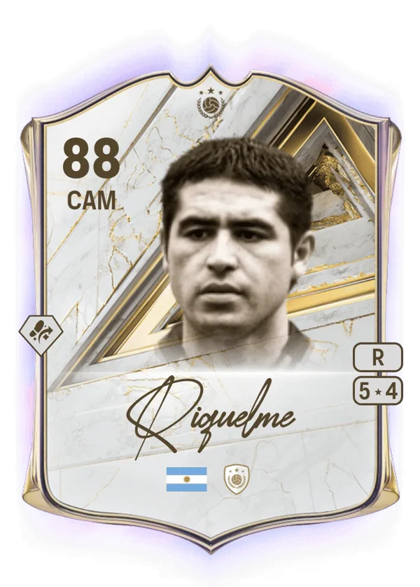 Juan Román Riquelme (Base Icon, OVR 88, CAM) - PS4, PS5, XSX, XSS, XOne