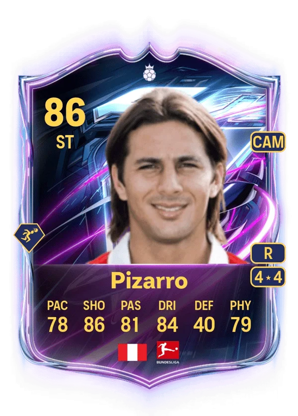 Claudio Pizarro (Base Hero, OVR 86, ST) - PS4, PS5, XSX, XSS, XOne