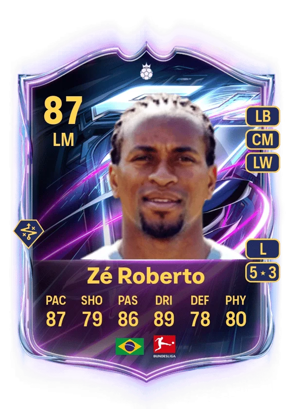 Zé Roberto (Base Hero, OVR 87, LM) - PS4, PS5, XSX, XSS, XOne