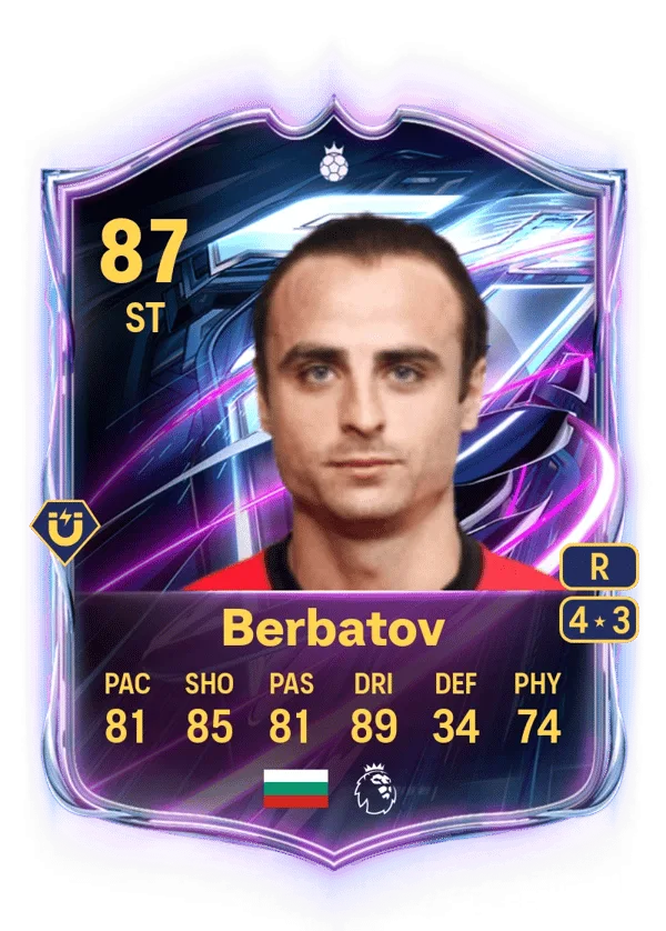 Dimitar Berbatov (Base Hero, OVR 87, ST) - PS4, PS5, XSX, XSS, XOne