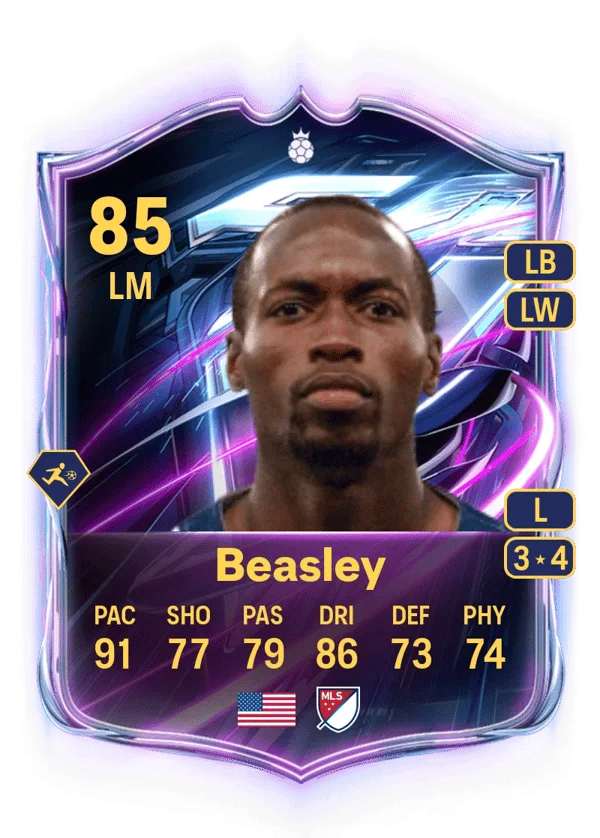 DaMarcus Beasley (Base Hero, OVR 85, LM) - PS4, PS5, XSX, XSS, XOne