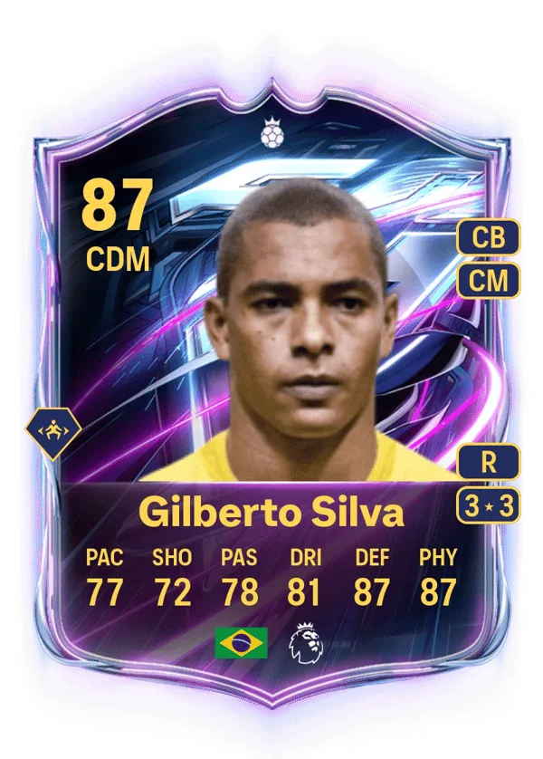 Gilberto Silva (Base Hero, OVR 87, CDM) - PS4, PS5, XSX, XSS, XOne