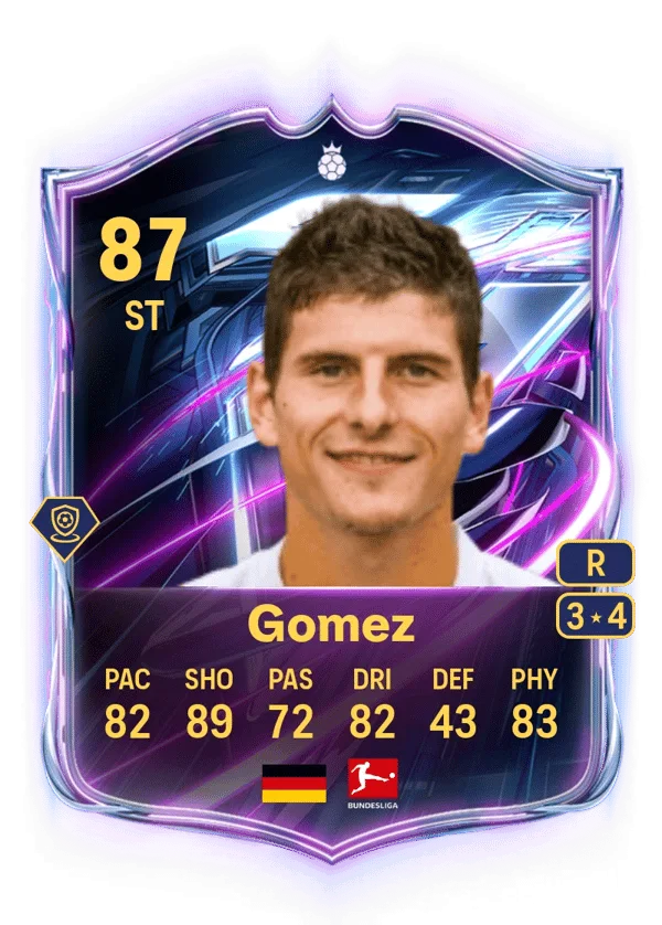 Mario Gomez (Base Hero, OVR 87, ST) - PS4, PS5, XSX, XSS, XOne