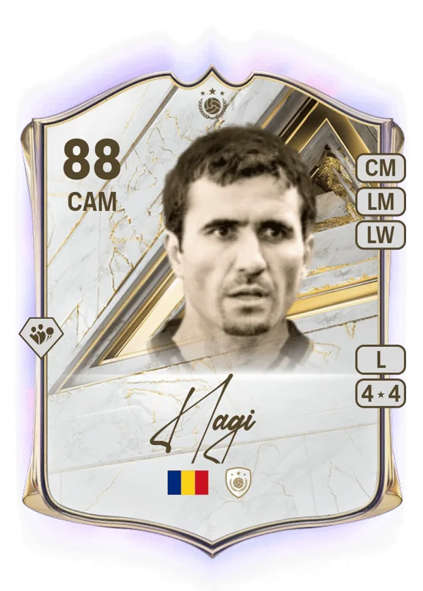 Gheorghe Hagi (Base Icon, OVR 88, CAM) - PC