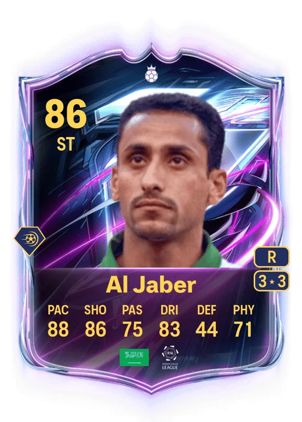Sami Al Jaber (Base Hero, OVR 86, ST) - PS4, PS5, XSX, XSS, XOne