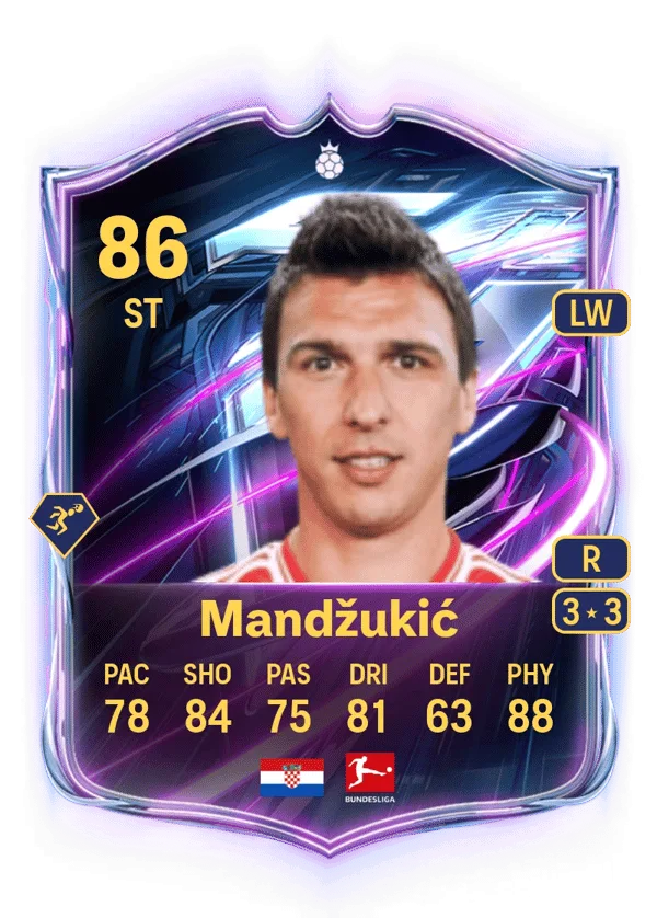 Mario Mandžukić (Base Hero, OVR 86, ST) - PS4, PS5, XSX, XSS, XOne