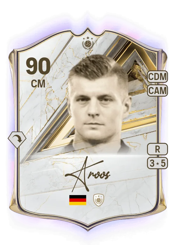 Toni Kroos (Base Icon, OVR 90, CM) - PS4, PS5, XSX, XSS, XOne