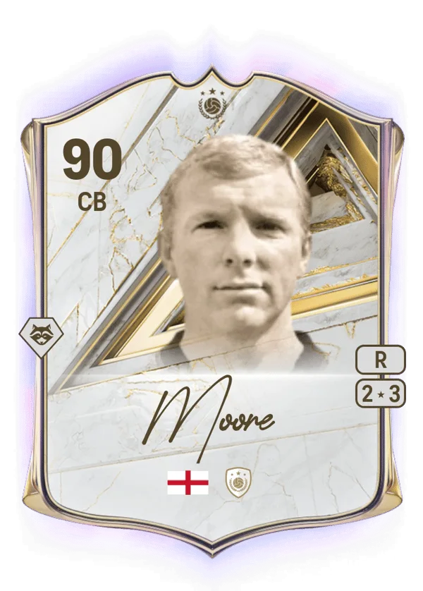 Bobby Moore (Base Icon, OVR 90, CB) - PS4, PS5, XSX, XSS, XOne