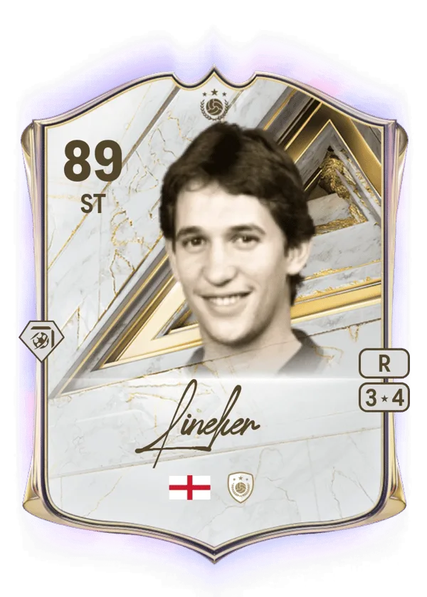 Gary Lineker (Base Icon, OVR 89, ST) - PS4, PS5, XSX, XSS, XOne