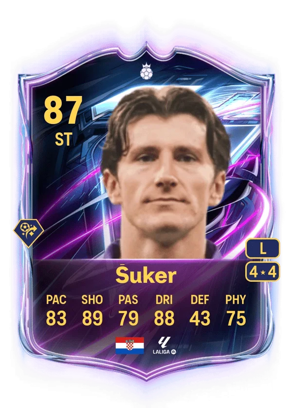 Davor Šuker (Base Hero, OVR 87, ST) - PS4, PS5, XSX, XSS, XOne