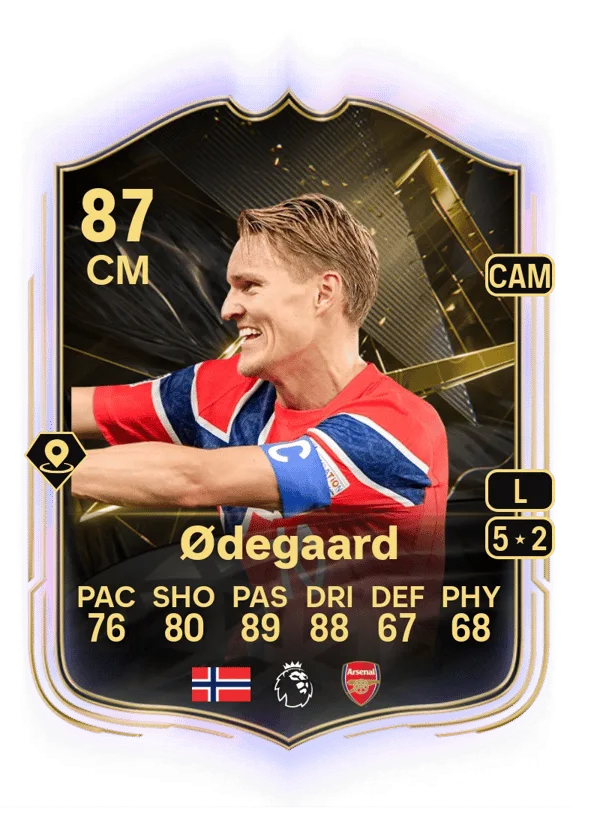 Martin Ødegaard (Team of the Week, OVR 87, CM) - PC