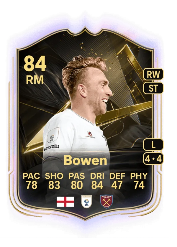 Jarrod Bowen (Team of the Week, OVR 84, RM) - PS4, PS5, XSX, XSS, XOne