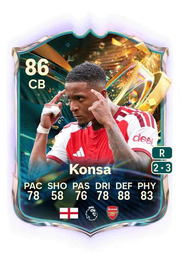 Ezri Konsa (Destined for Glory, OVR 86, CB) - PC