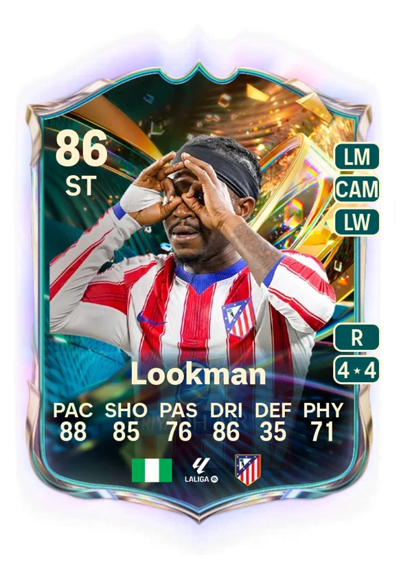Ademola Lookman (Destined for Glory, OVR 86, ST) - PC