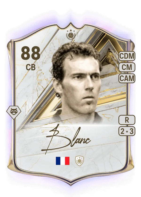 Laurent Blanc (Base Icon, OVR 88, CB) - PC