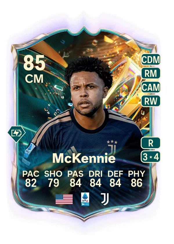 Weston McKennie (Destined for Glory, OVR 85, CM) - PC