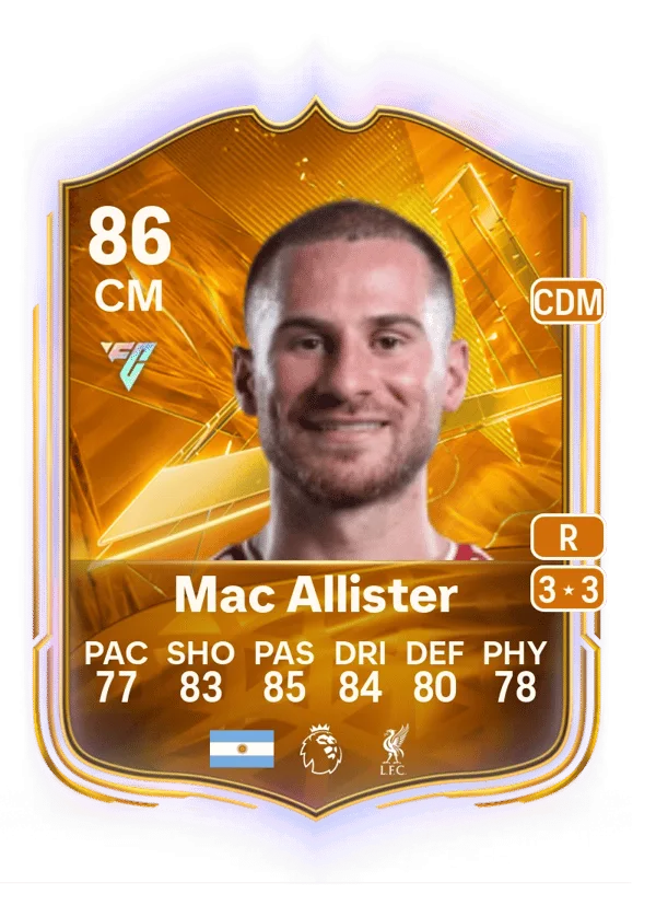 Alexis Mac Allister (Star Performer, OVR 86, CM) - PC