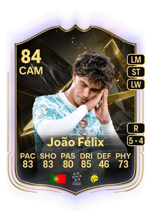 João Félix (Team of the Week, OVR 84, CAM) - PS4, PS5, XSX, XSS, XOne