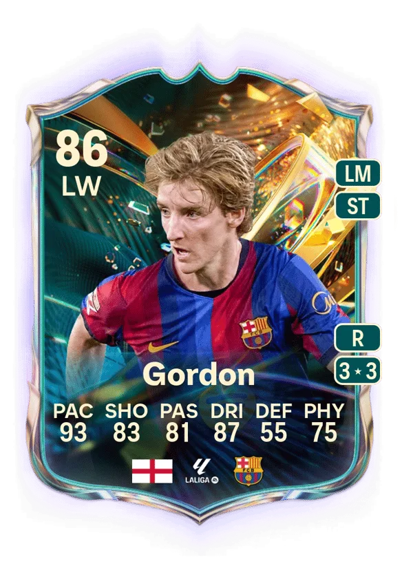 Anthony Gordon (Destined for Glory, OVR 86, LW) - PC