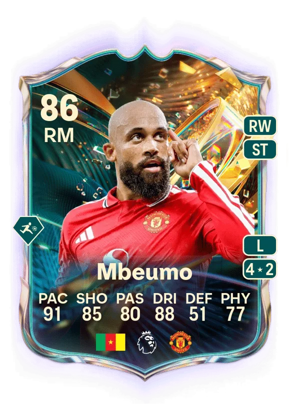 Bryan Mbeumo (Destined for Glory, OVR 86, RM) - PC