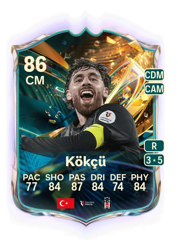 Orkun Kökçü (Destined for Glory, OVR 86, CM) - PS4, PS5, XSX, XSS, XOne