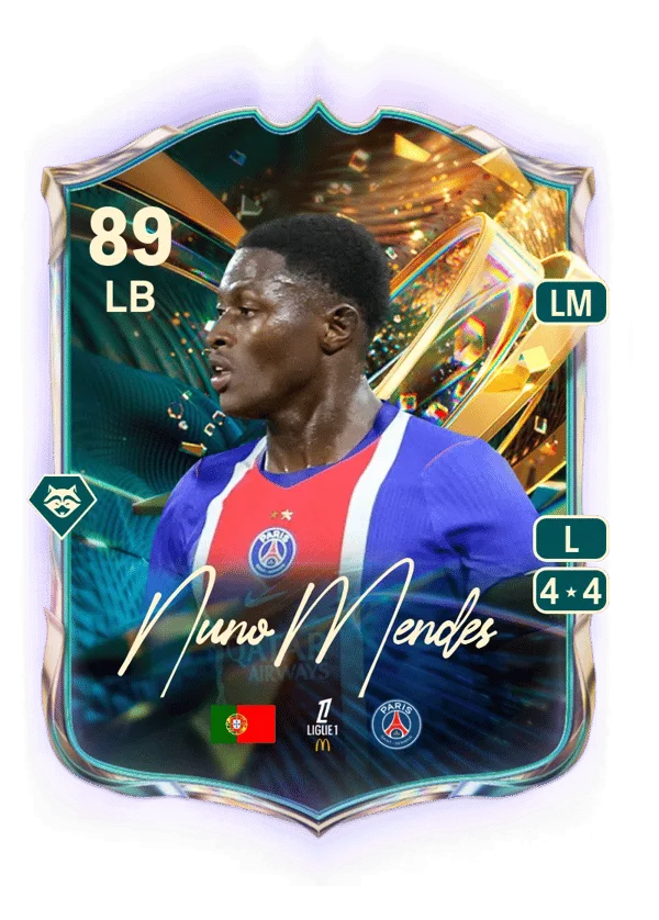 Nuno Mendes (Destined for Glory, OVR 89, LB) - PS4, PS5, XSX, XSS, XOne
