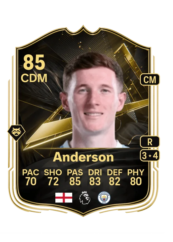 Elliot Anderson (Team of the Week, OVR 85, CDM) - PS4, PS5, XSX, XSS, XOne