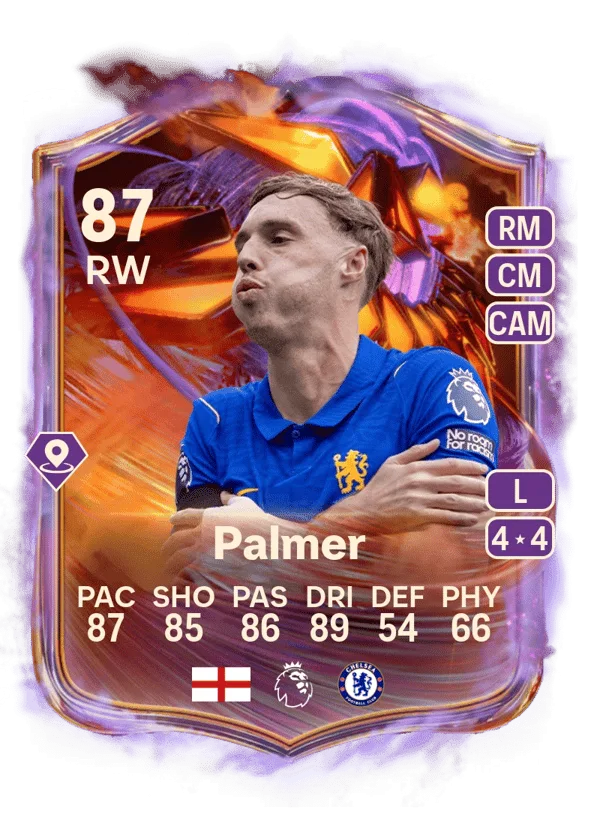 Cole Palmer (Ultimate Scream, OVR 87, RW) - PS4, PS5, XSX, XSS, XOne