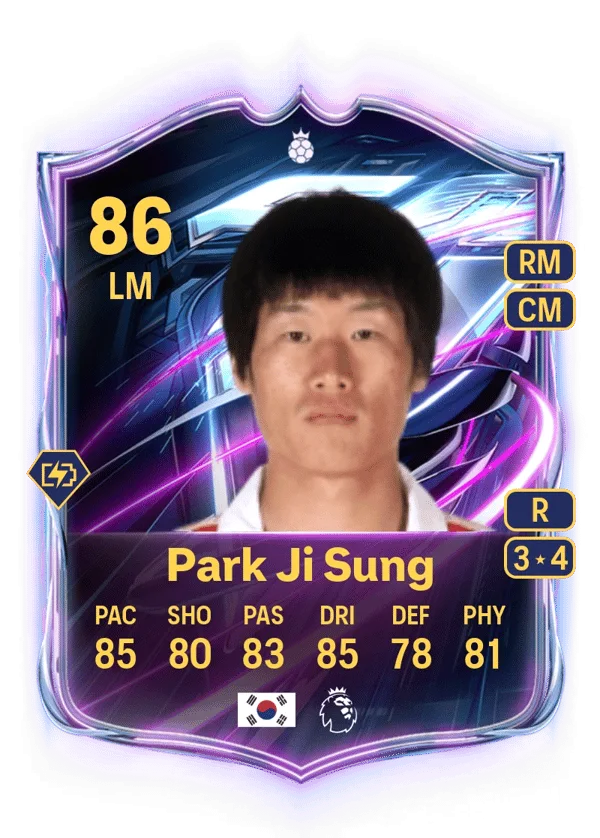Park Ji Sung (Base Hero, OVR 86, LM) - PS4, PS5, XSX, XSS, XOne
