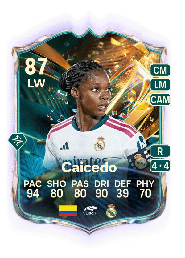 Linda Caicedo (Destined for Glory, OVR 87, LW) - PC
